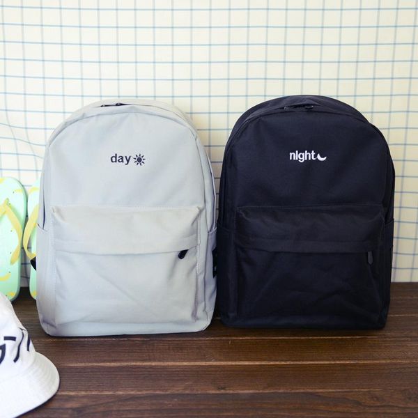 

backpack canvas waterproof zipper student school bags shoulder women outdoor for all season
