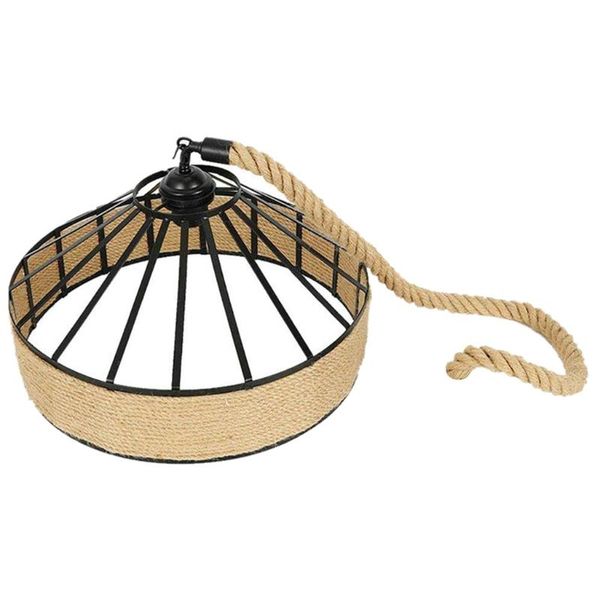 

lamp covers & shades retro industrial iron vintage loft chandelier hanging rope pendant