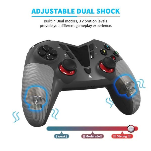 

game controllers & joysticks bluetooth vibration gamepad for ns-switch ns switch lite wireless gamepads video consoles usb joystick motion c