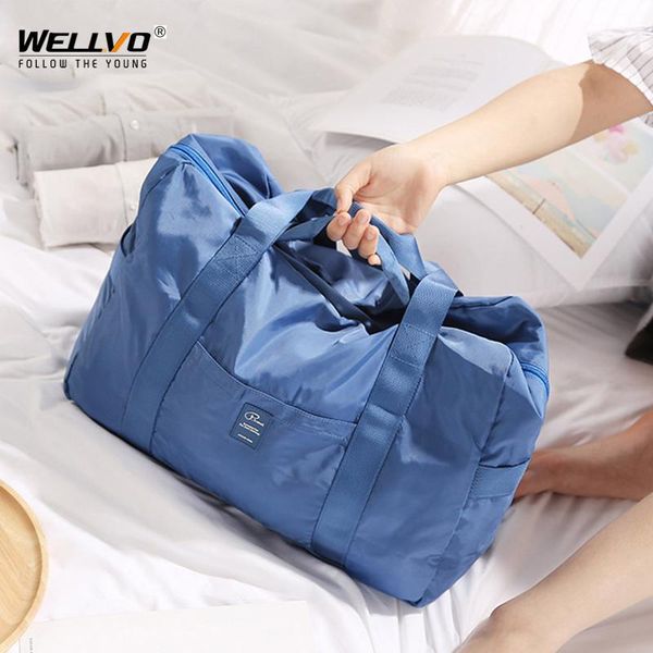 

duffel bags waterproof nylon foldable travel portable large duffle bag capacity luggage tote storage xa679zc