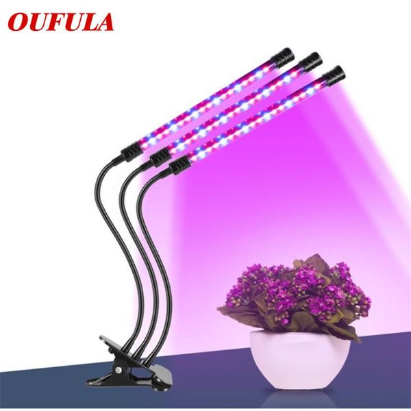 

led plant growth lamp 5 gear dimming timing waterproof ip66 usb belt clip grow lights