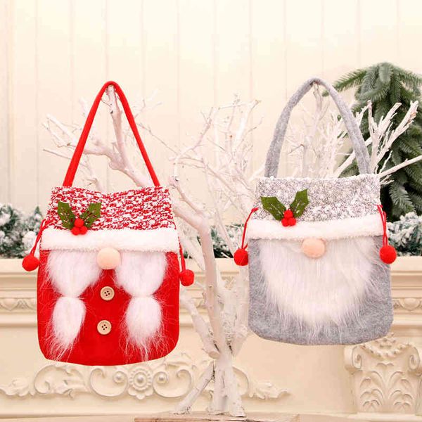 

christmas new santa faceless apple bag candy bag apple decorative gift