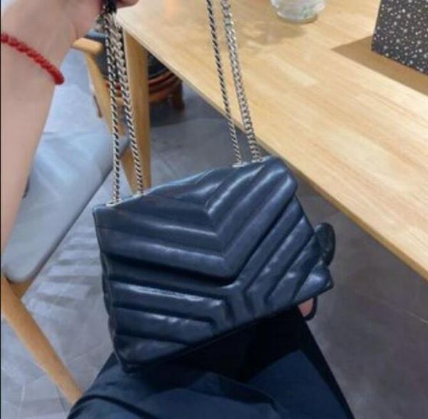 

women cowhide designer handbags bags fashion sheepskin caviar metal chain gold handbag genuine leather flip cover diagonal shoulder bag