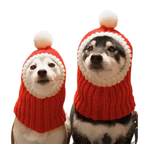 

halloween pet dog kitten knitting beanie winter warm hat christmas cap headwear year plush clothing apparel