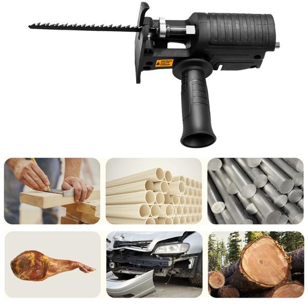 

hand tools portable reciprocating saw adapter electric drill modified power tool wood cutter machine attachment