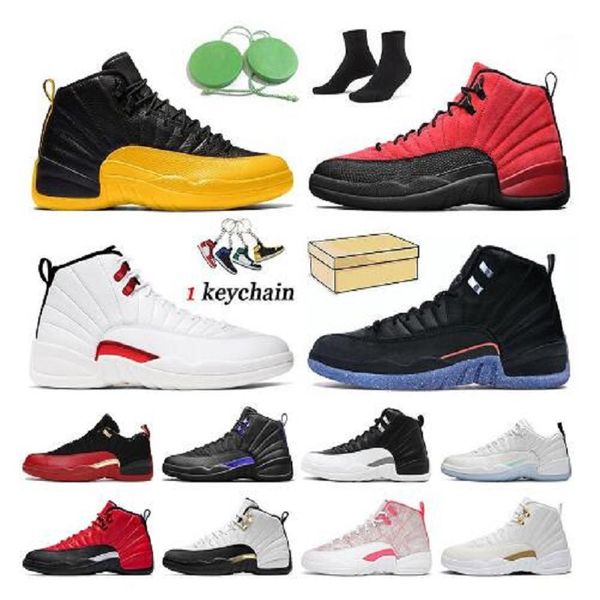 

dropshipping woman sneaker man new gym red 12 12s men basketball shoes michigan college navy ovo melo taxi designer xii mens sports sneakers