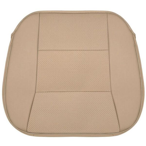 

car seat covers universal front cover breathable beige pu leather cushion