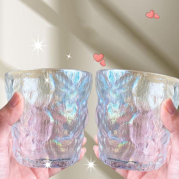 

mugs frosted colour glass mug glacier cup lead-heat resistant transparent crystal beer whiskey brandy vodka multi drinkware