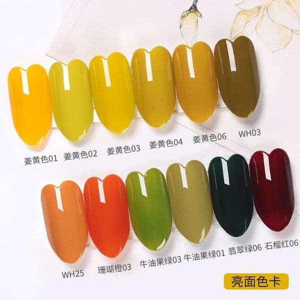 

nail polish fashion and color glue easy to use for beginners lemon yellow salon special small set of art