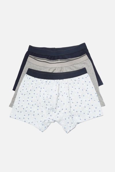 

underpants trendyol male 3'lÃ¼ package boxer tmnaw22bx0018, Black;white