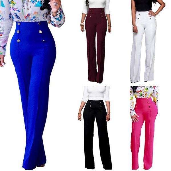 

summer clothes high waist long womens pant plus size trousers, Black;white