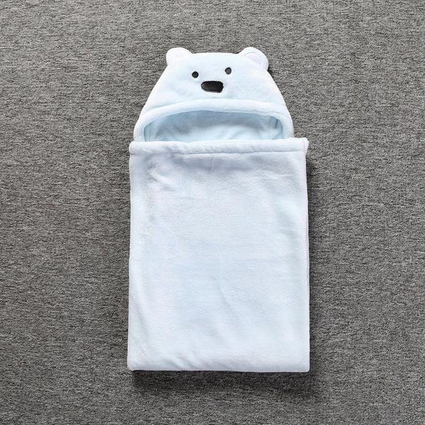

blue autumn/winter baby bear coral velvet cuddle blanket boots, Black;grey