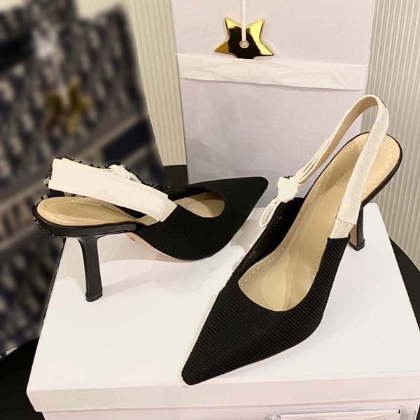 

classic designer high heels fashionable ladies dress shoes embroidered ribbon embellished flat bow sandals handmade and high comfort, Black