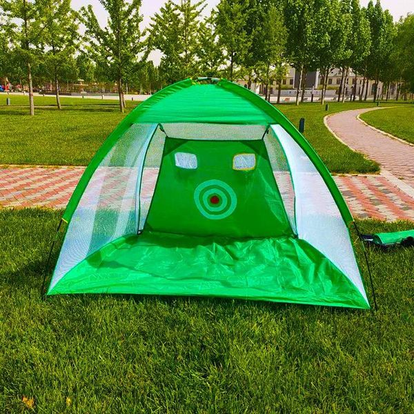 

golf training aids indoor outdoor practice net foldable hitting cage garden grassland tent f