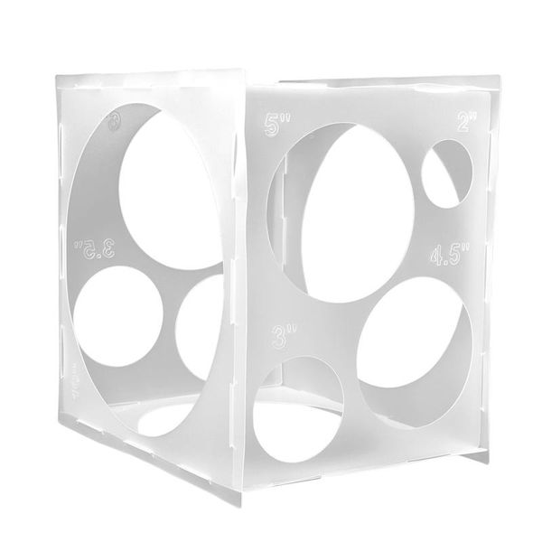 

party decoration 11 holes balloon sizer box 2-10inch measurement tool for column balloons arch birthday wedding baby shower decor