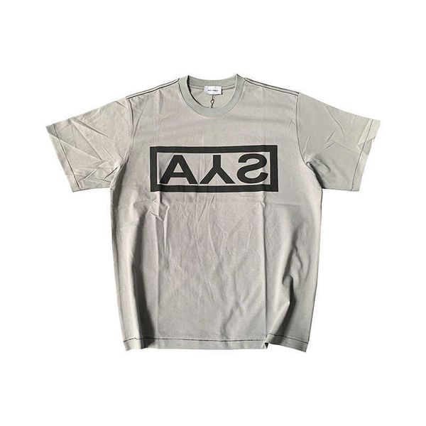 

askyurself ask ays box embossed print wash grey high street tide loose short sleeve t-shirt pmb6, White;black