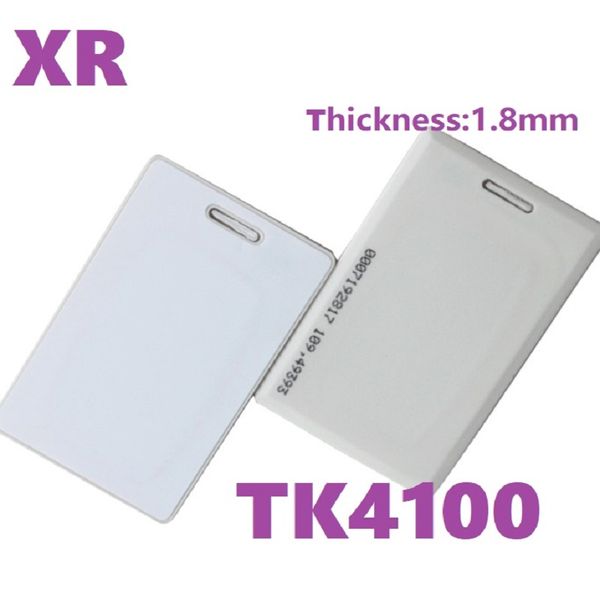 Xiruoer 100 unids/caja espesor 1,8mm RFID TK4100 tarjeta 125KHZ RFID tarjeta EM tarjetas de identificación gruesas para control de acceso y asistencia con impresión de identificación