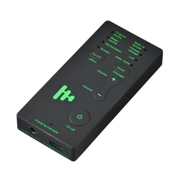 

digital voice recorder changer adapter 8 changeing modes microphone disguiser phone sound card for pubg game anchor change