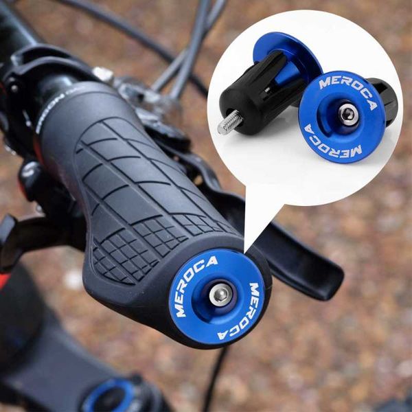 

bike handlebars &components 1 pair grip handle bar end cap aluminium alloy mtb handlebar grips plugs caps for bicycle accessory