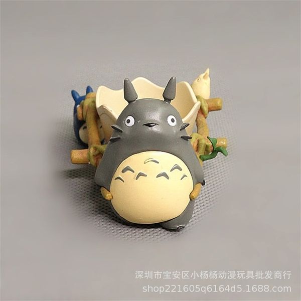

cartoon hayao miyazaki little chinchilla landscape handmade model cake decoration doll