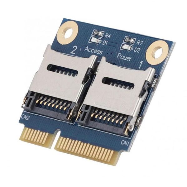 

computer cables & connectors tf adapter card converter extender mini pci-e to dual reader for notebook