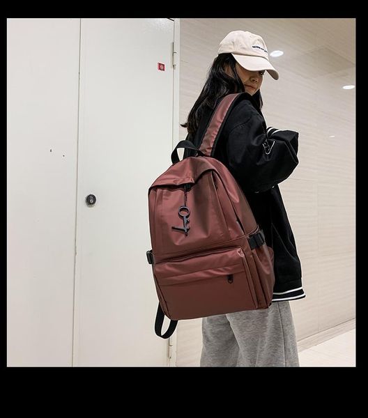 

backpack pb4122 tide brand casual wild college style high school male student schoolbag korean fashion travel