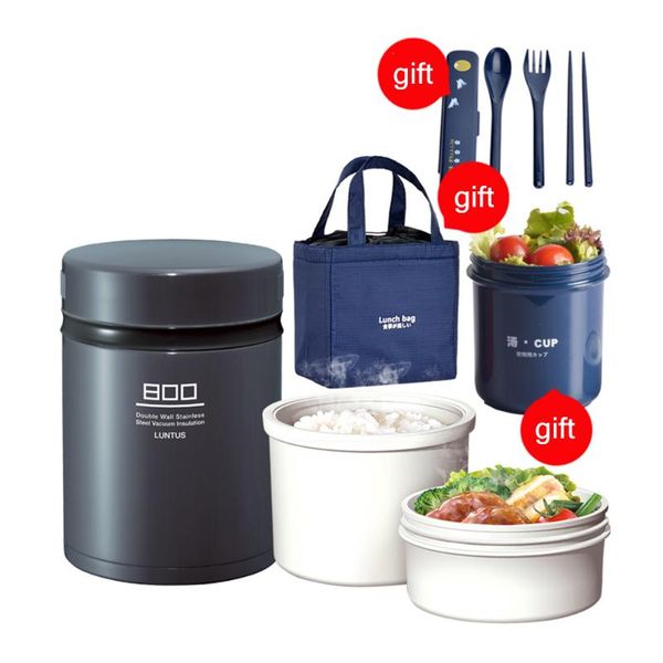 

dinnerware sets japanese style bento box plastic lunch boxes microwaveble tableware send bags soup spoons