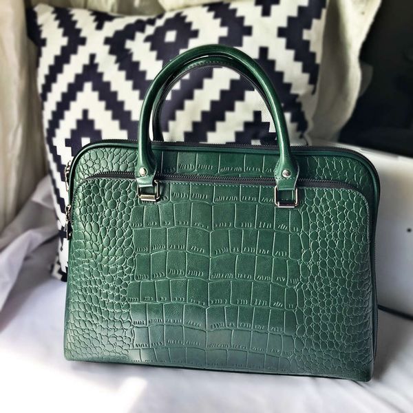 

2021 women's leather shoulder bags for 14.6" computer handbags women commuting work office briefcase ladi bag