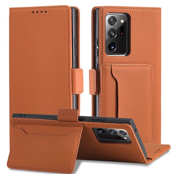 

cases cell phone sets suitable for note20 mobile leather case a32 5g skin feeling s21 card flip cover