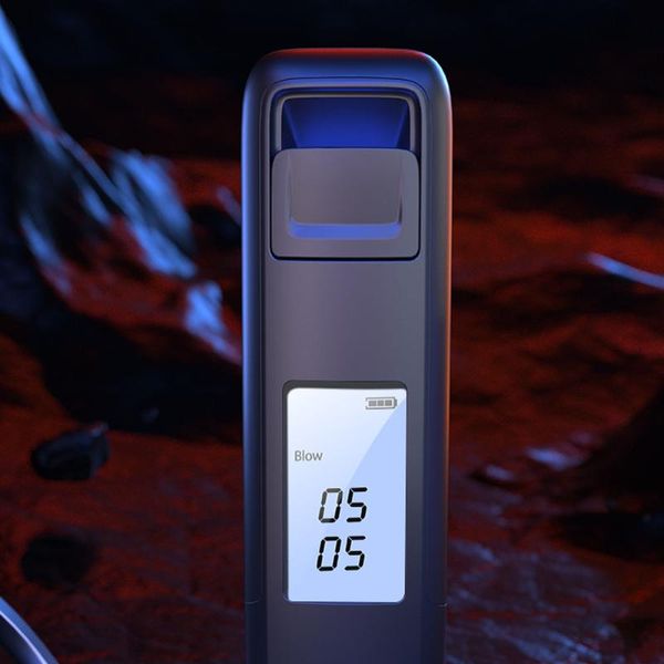 

alcoholism test portable breathalyzer non-contact alcohol tester high accuracy usb breath detector with digital led screen 3 levels indicato