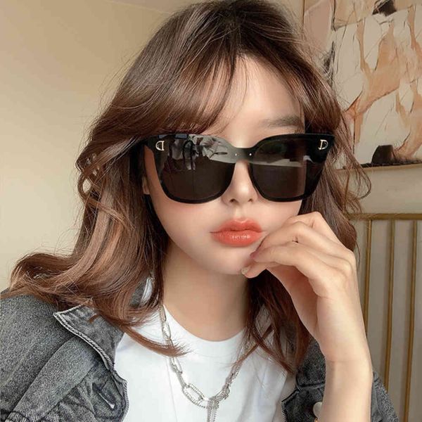 

glasses new retro polarized sunglasses, and d-letter driving sunshade female, White;black