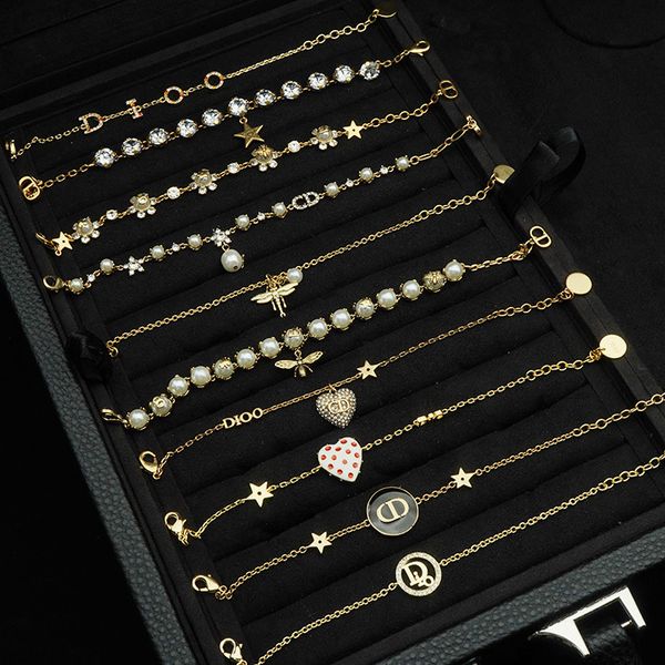 

new bracelet d bee pearl cd bracelet net red live jewelry, White