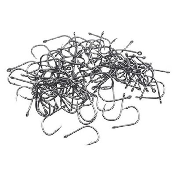 

fishing hooks 70 pieces carbon steel hook jig big fish set size 3-12