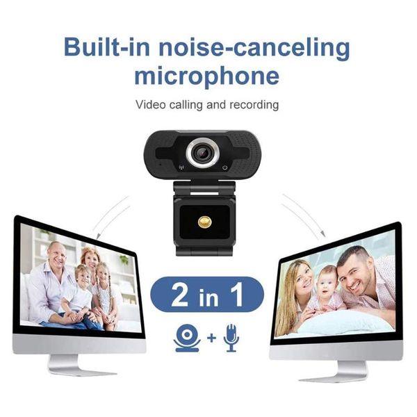 

hd usb webcam with microphone for video conference live streaming pc lapdeskcomputer accessory webcams