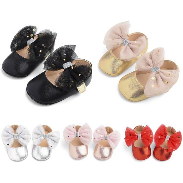 

toddler kids baby girls boys sequin cute bow firstwalk hook&loop casual shoes for new born shoes for children booties babies