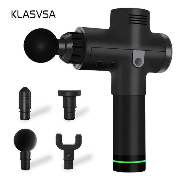 

massage gun klasvsa fascia sport therapy muscle relaxation body massager pain relief slimming 4 heads with bag