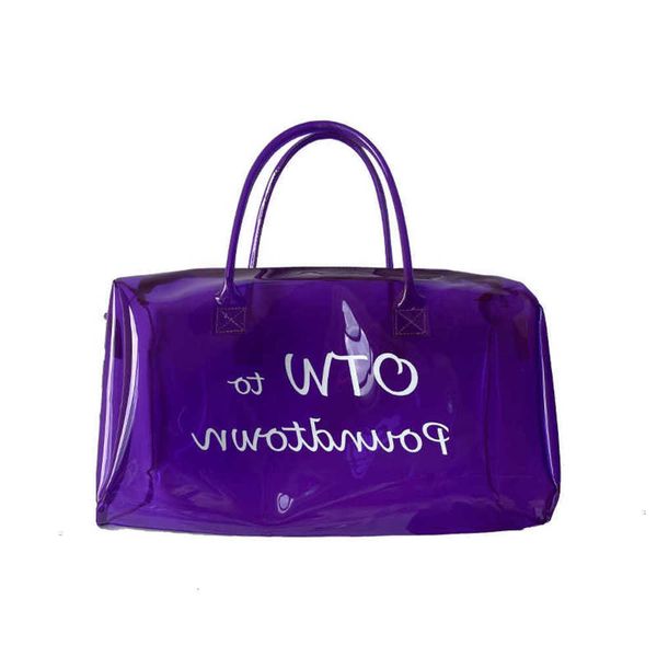

bag bag travel bag portable pvc fitness outdoor yoga transparent letter