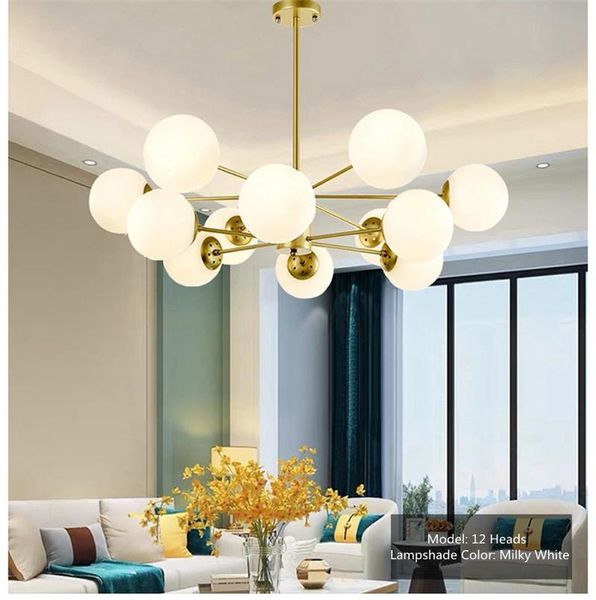 

nordic led chandelier for living room dining kitchen gold modern ball ceiling hanging lamp in the hall loft home light fixture pendant lamps