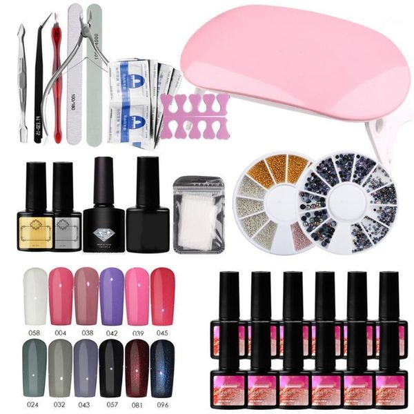 

nail set uv led lamp dryer gel polish kit soak off manicure tools electric drill for tools1
