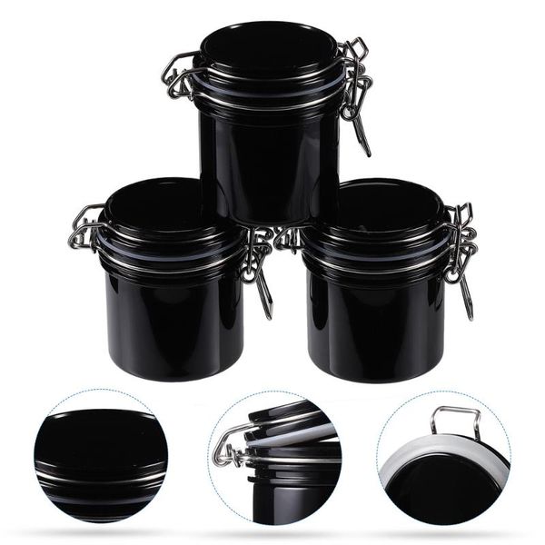 

false eyelashes 3pcs graft eyelash glue storage box sturdy extension jar