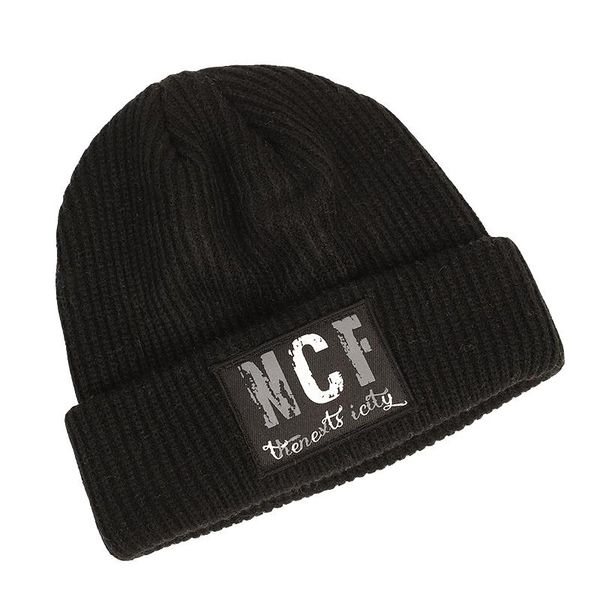 

beanies autumn and winter candy color woolen hat knitted trendy brand cold logo
