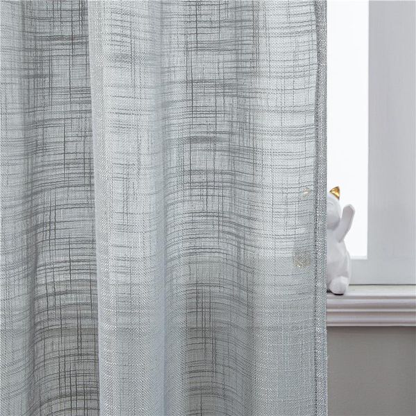 

japan linen semi-shading tulle curtains for living room bedroom kitchen window voile sheer windows drape curtain & drapes