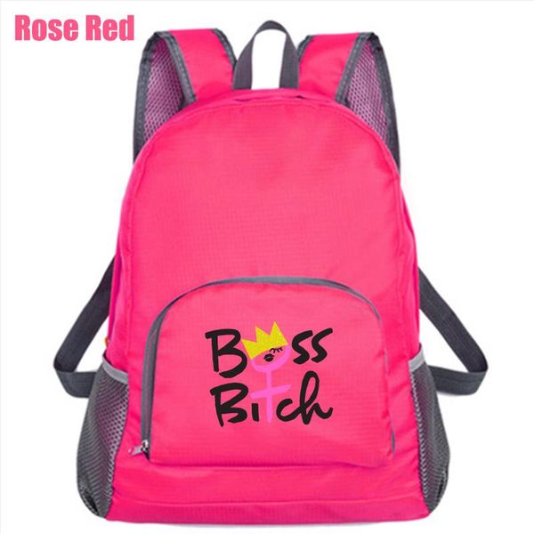 

backpack outdoor foldable lightweight travel bag fashion waterproof for women cute printed shoulder casual student
