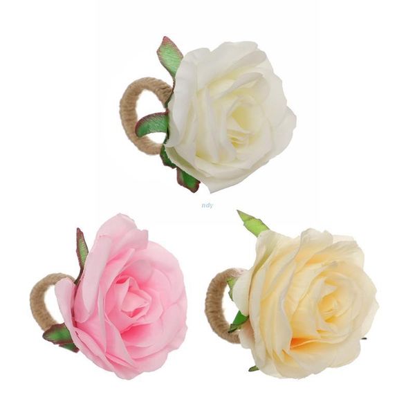 

napkin rings f2tf table button home european pastoral square towel decorations