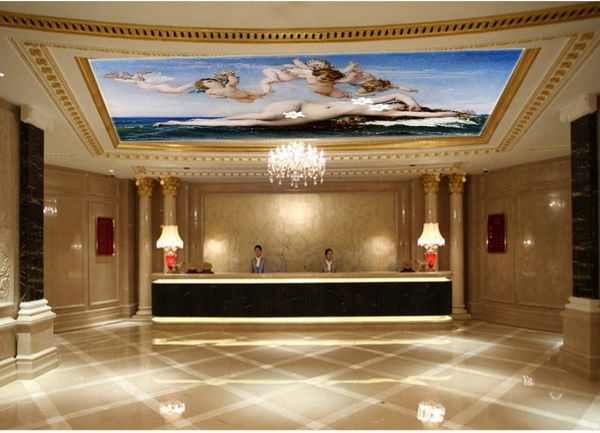 

wallpapers po wallpaper living room bedroom ktv ceiling murals angel ceilings 3d