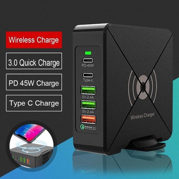 

charger type c fast for 8 x xr qi wireless s/note qc 3.0 quick wall cell phone chargers