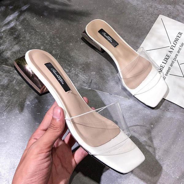 

slippers women summer cut out ladies sandals good quality flat shoe candy color outdoor holiday slides, Black