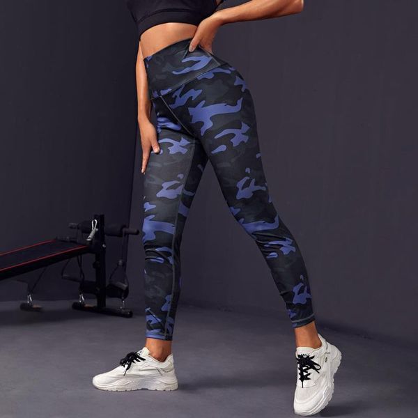 

women's leggings high waist blue camouflage push up black leggins sport women fitness running gym pants energy