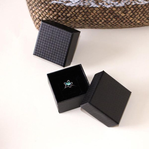 

gift wrap 10 pcs box kraft paper packaging black cardboard white covered lid 5x5x3cm