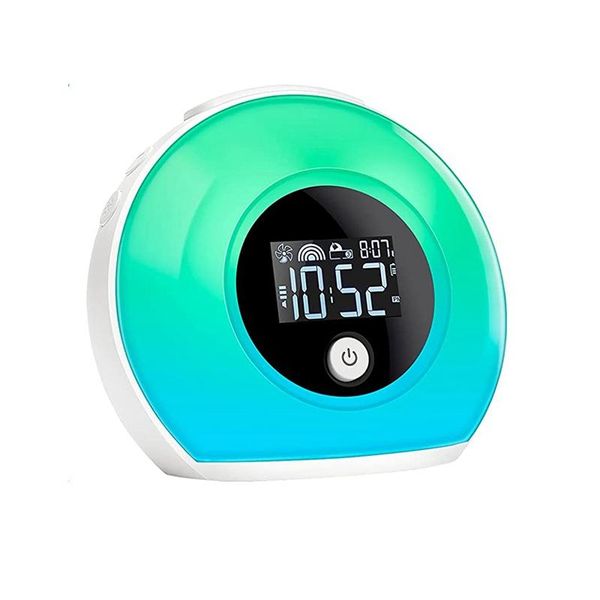 

other clocks & accessories night light alarm clock bluetooth speaker 5 colors wake up bedside colorful led digital player